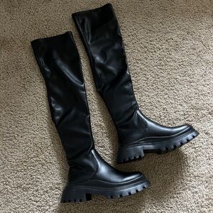 British style over the knee boots